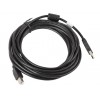 Kabel USB 2.0 AM-BM 5M Ferryt czarny
