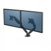 Fellowes Ergonomics arm for 2 monitors - Platinum series, black