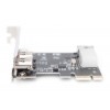 Karta (Kontroler) Firewire (400) PCI Exp., 2xZew. 1xZew.(Mini) IEEE1394a 6pin+Mini,Low Profile,VT6308P