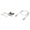 Karta (Kontroler) Firewire (400) PCI Exp., 2xZew. 1xZew.(Mini) IEEE1394a 6pin+Mini,Low Profile,VT6308P