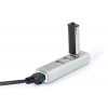 HUB/Koncentrator 3-portowy USB 2.0 HighSpeed z Typ C oraz Fast Ethernet LAN adapter, aluminium