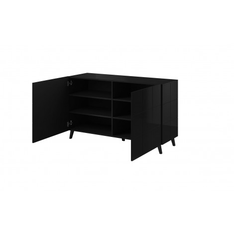 Cama sideboard 2D REJA black gloss/black gloss