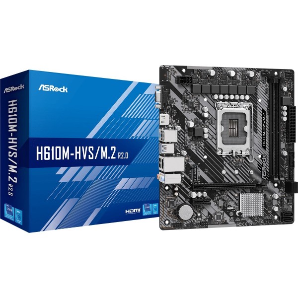 Asrock H610M-HVS/M.2 R2.0 Intel H610 LGA ...