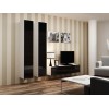 Cama Full cabinet VIGO '180' 180/40/30 white/black gloss