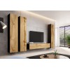 Cama full cabinet VIGO '180' 180/40/30 black/wotan oak