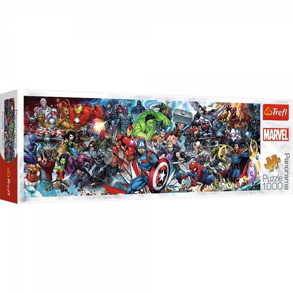 Puzzle 1000 elementów Panorama Marvel The ...