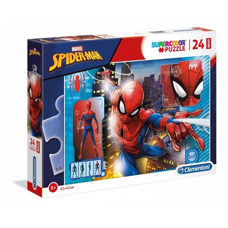 Puzzle 24 elementy Maxi Super Kolor - Spider-Man