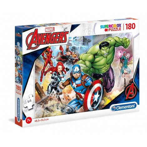 Puzzle 180 elementów Super Kolor - Avengers