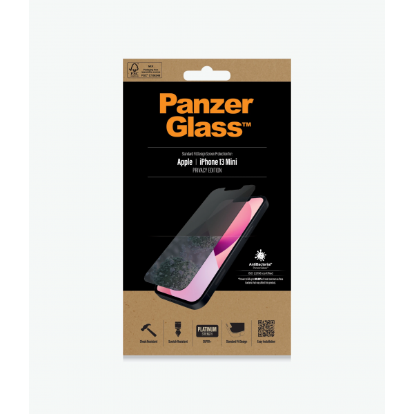 PanzerGlass Apple, iPhone 13 Mini, Tempered ...