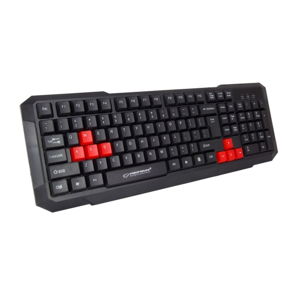 Esperanza EGK102R keyboard USB Black