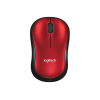 Logitech Mouse M185  Wireless, No, Red, Yes, Wireless connection
