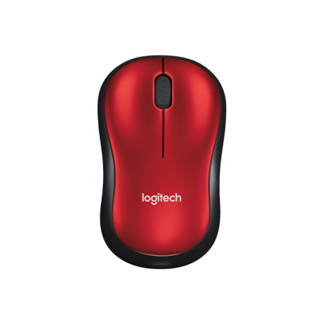 Logitech Mouse M185  Wireless, No, Red, Yes, Wireless connection