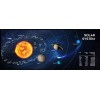 Gembird MP-SOLARSYSTEM-XL-01 Gaming mouse pad, extra large, "Cosmos" 350 x 900 mm