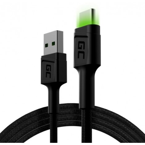 Kabel GC Ray USB - USB-C 120 cm, podświetlenie LED