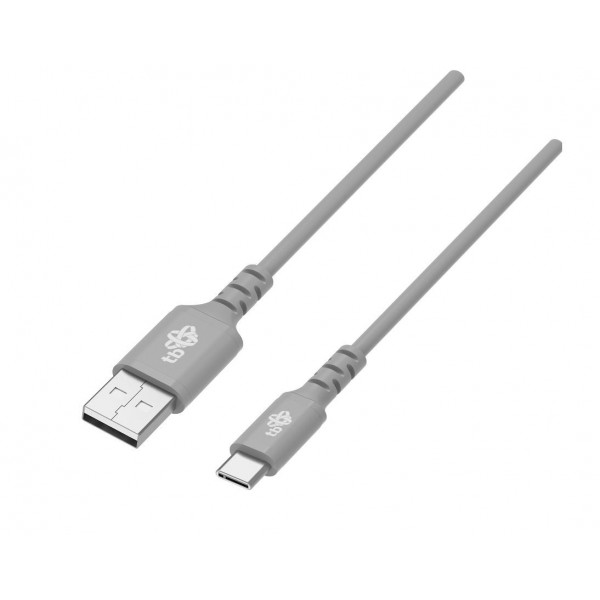 Kabel USB-USB C 1m silikonowy szary ...