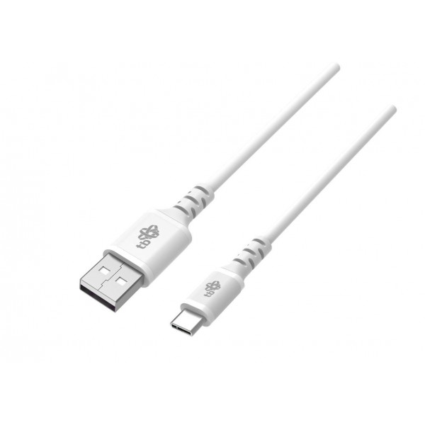 Kabel USB-USB C 1m silikonowy biały ...