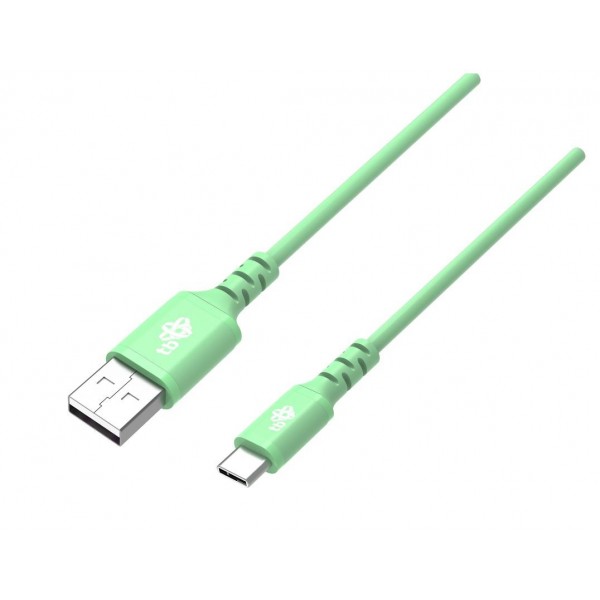 Kabel USB-USB C 1m silikonowy zielony ...