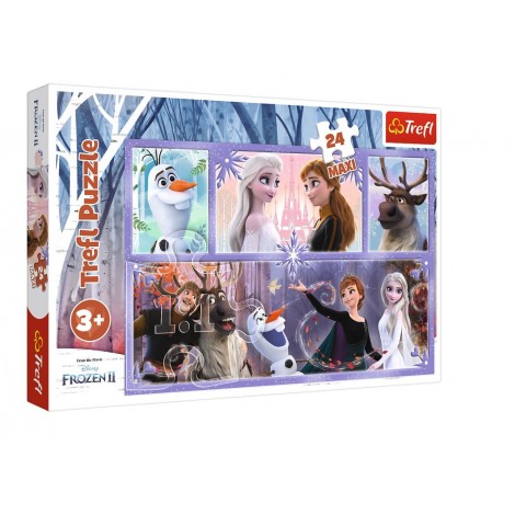 Puzzle Świat pełen magii Frozen 2 24 Maxi elementów