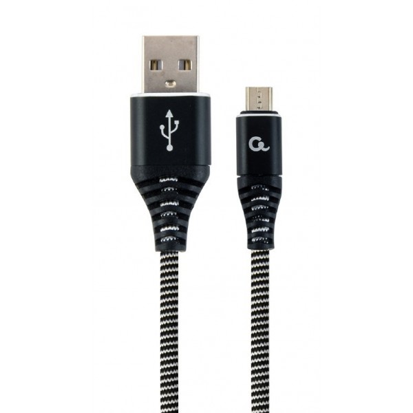 Cablexpert CC-USB2B-AMMBM-2M-BW USB cable USB 2.0 ...