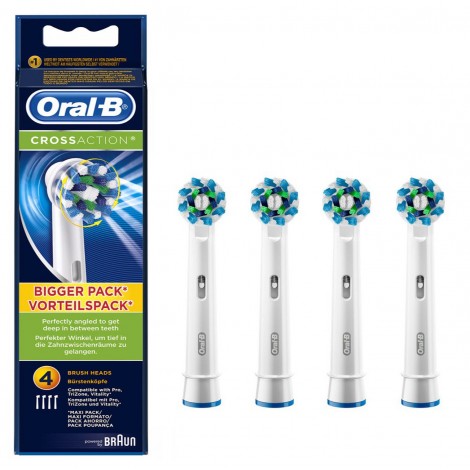 Oral-B Toothbrush replacement EB50-4 Heads, For adults, Number of brush heads included 4
