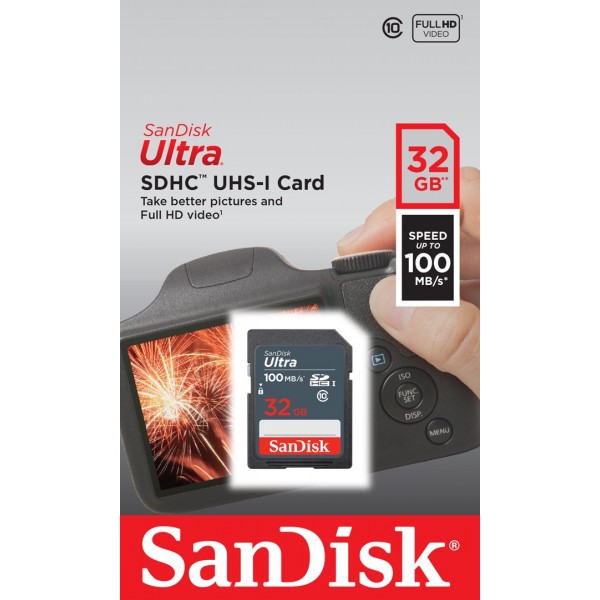 SanDisk Ultra 32GB SDHC Mem Card ...