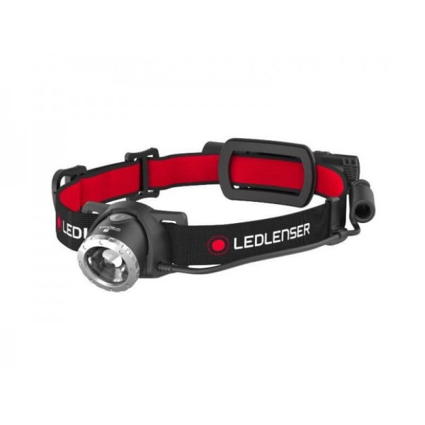 Ledlenser H8R Black, Red Headband flashlight ...