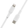 Belkin BOOST CHARGE CAA003bt1MWH USB-C to Lightning, 1 m, White