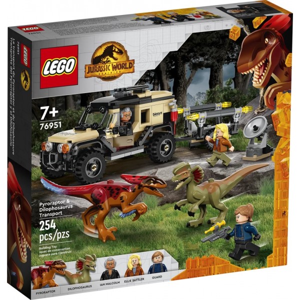 LEGO JURASSIC WORLD 76951 PYRORAPTOR & ...