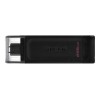 Kingston USB Flash Drive DataTraveler 70 256 GB, USB 3.2 Gen 1 Type-C, Black