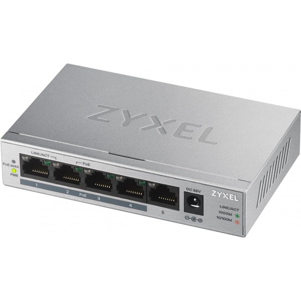 Zyxel GS1005HP Unmanaged Gigabit Ethernet (10/100/1000) ...