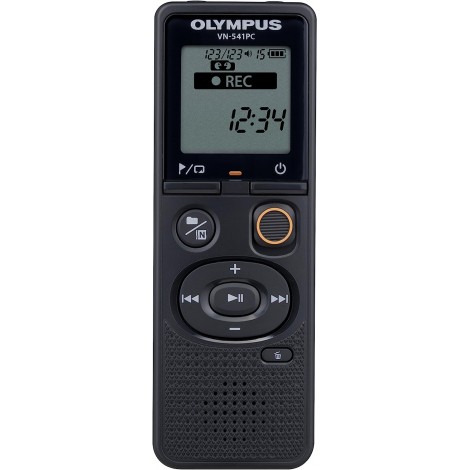 Olympus Digital Voice Recorder (OM branded) VN-541PC Segment display 1.39', WMA, Black