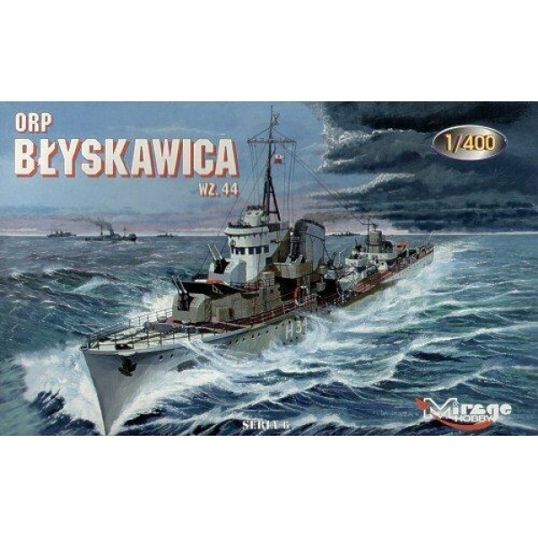 Model plastikowy ORP Błyskawica wz.44