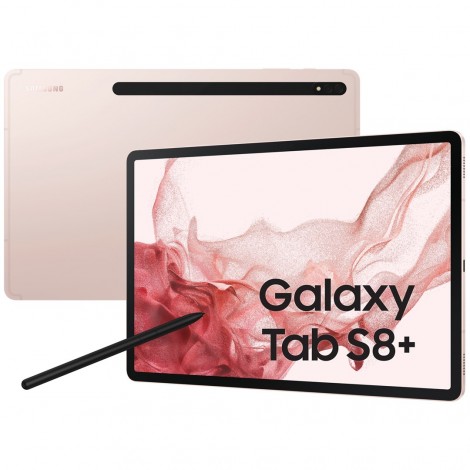 Samsung Galaxy Tab S8+ 5G SM-X806B LTE 128 GB 31.5 cm (12.4") Qualcomm Snapdragon 8 GB Wi-Fi 6 (802.11ax) Android 12 Pink gold