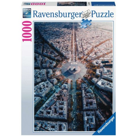 Puzzle 1000 elementów Paryż z lotu ptaka