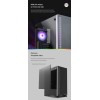 Obudowa S5 Black ATX Mid Tower PC Case RGB fan TG