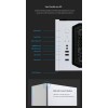 Obudowa S5 WHITE ATX Mid Tower PC Case RGB fan TG
