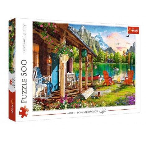 Puzzle 500 elementów Domek w górach