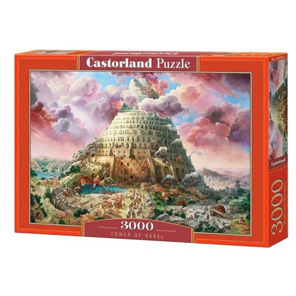 Puzzle 3000 elementów Wieża Babel