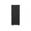 Szafa instalacyjna rack stojąca 19 37u 600x800 czarna, drzwi szklane lcd (Flat pack)