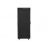 Szafa instalacyjna rack stojąca 19 37u 600x800 czarna, drzwi szklane lcd (Flat pack)