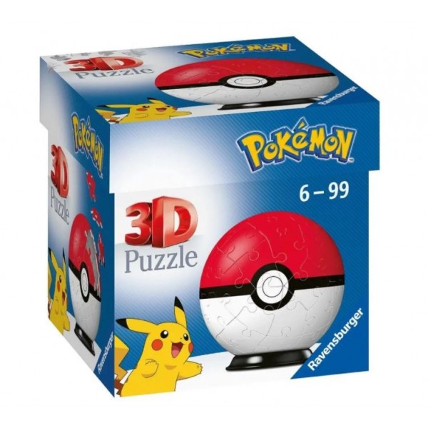 Puzzle 54 elementy 3D Kula, Pokemon ...