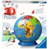 Puzzle 72 elementy 3D Kula, Dziecinny Globus