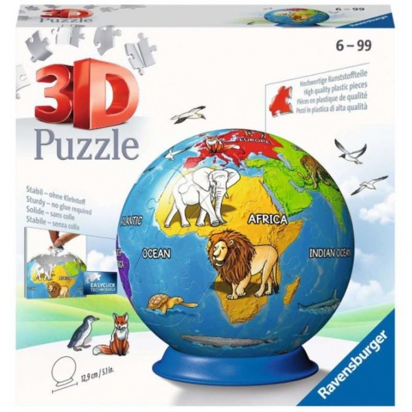 Puzzle 72 elementy 3D Kula, Dziecinny ...
