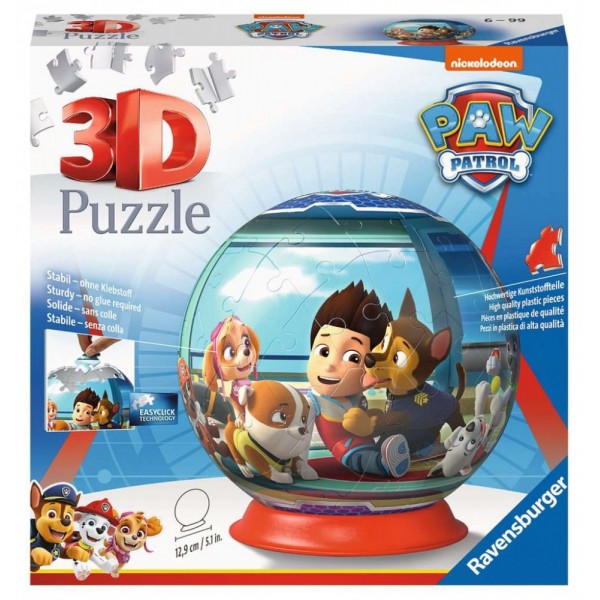 Puzzle 72 elementy 3D Kula, Psi ...