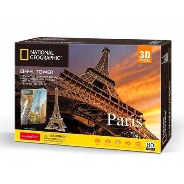 Puzzle 3D National Geographic Paryż Wieża ...