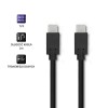 Kabel USB 3.1 typ C męski | USB 3.1 typ C męski | 2m | Czarny