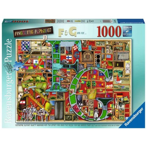 Puzzle 2D 1000 elementów Niesamowity alfabet F & G