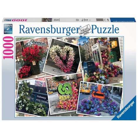 Puzzle 2D 1000 elementów NYC błysk kwiatów