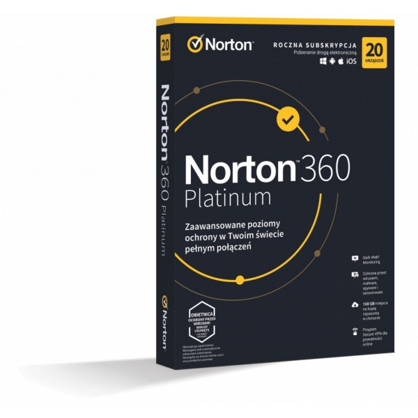 *Norton360 PLATINUM100GB PL 1U 20Dvc 1Y ...