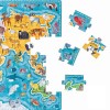 Puzzle 60 elementów Puzzlove - Mapa świata Zwierzęta